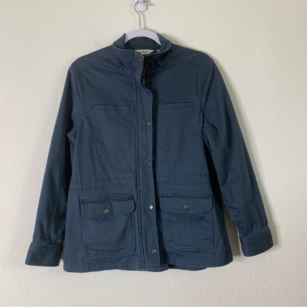 LL Bean Women's Blue BeanFlex Utility Jacket, Lined MP - Picture 2 of 10